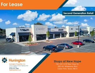 More details for FM 1431 & W. New Hope Dr, Cedar Park, TX - Retail for Lease