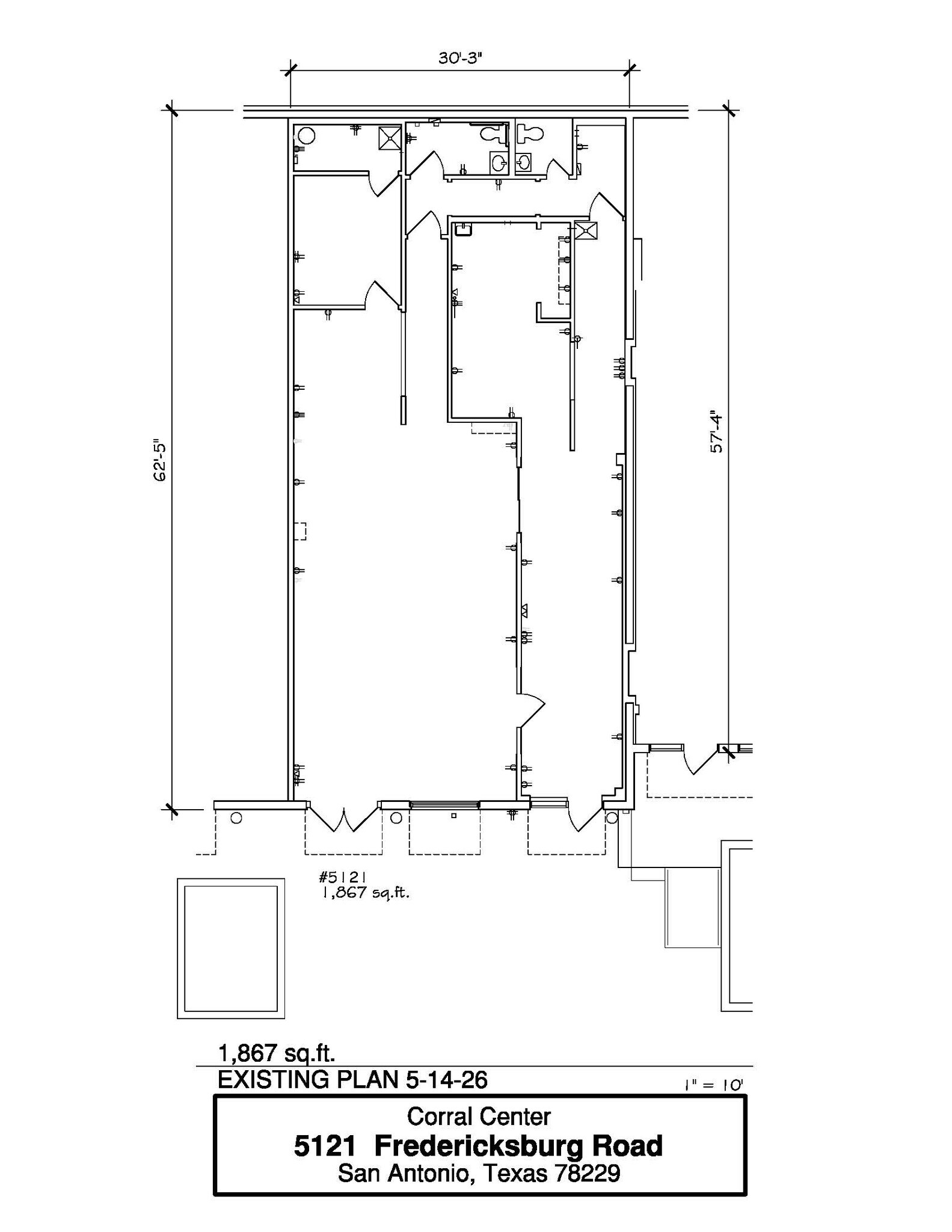5115-5145 Fredericksburg Rd, San Antonio, TX à louer Plan d’étage- Image 1 de 1