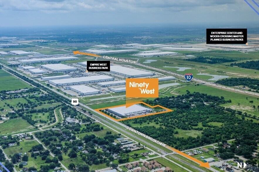 32931 Katy Brookshire Rd, Brookshire, TX for lease - Aerial - Image 2 of 3