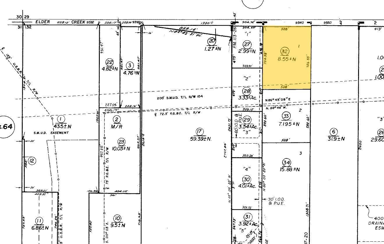 9546 Elder Creek Rd, Sacramento, CA à vendre Plan cadastral- Image 1 de 3