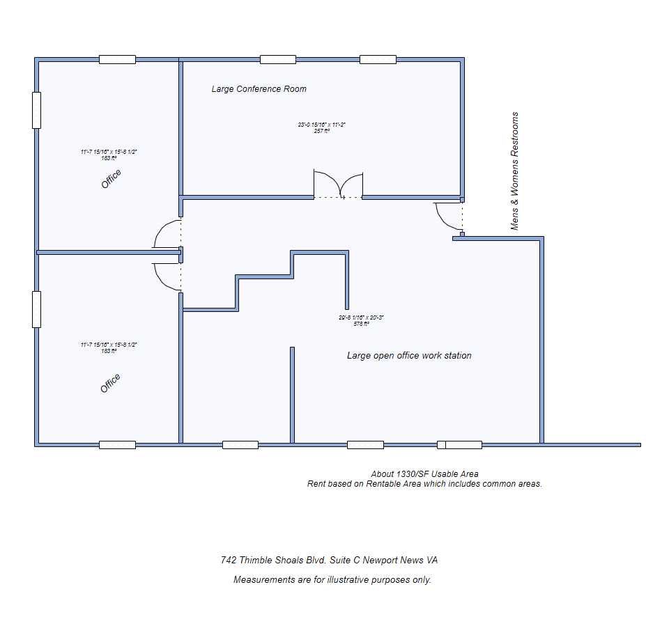 742 Thimble Shoals Blvd, Newport News, VA à louer Plan d  tage- Image 1 de 1