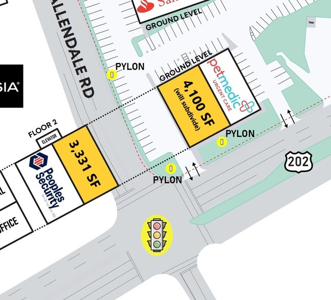 600 W DeKalb Pike, King Of Prussia, PA à louer - Plan de site - Image 2 de 4