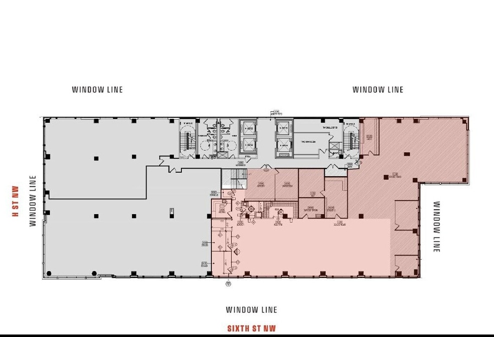 777 6th St NW, Washington, DC à louer Plan d’étage- Image 1 de 1