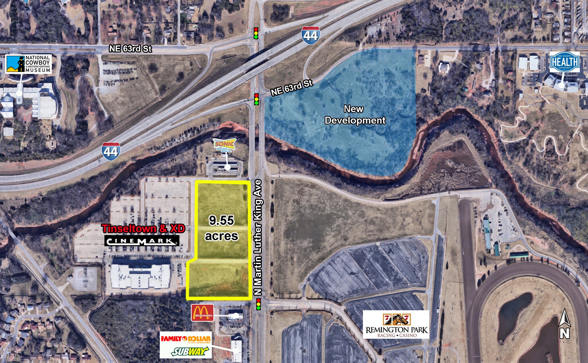 6001 N Martin Luther King Ave, Oklahoma City, OK à vendre Aérien- Image 1 de 2