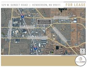 529 W Sunset Rd, Henderson, NV - Aerial  map view