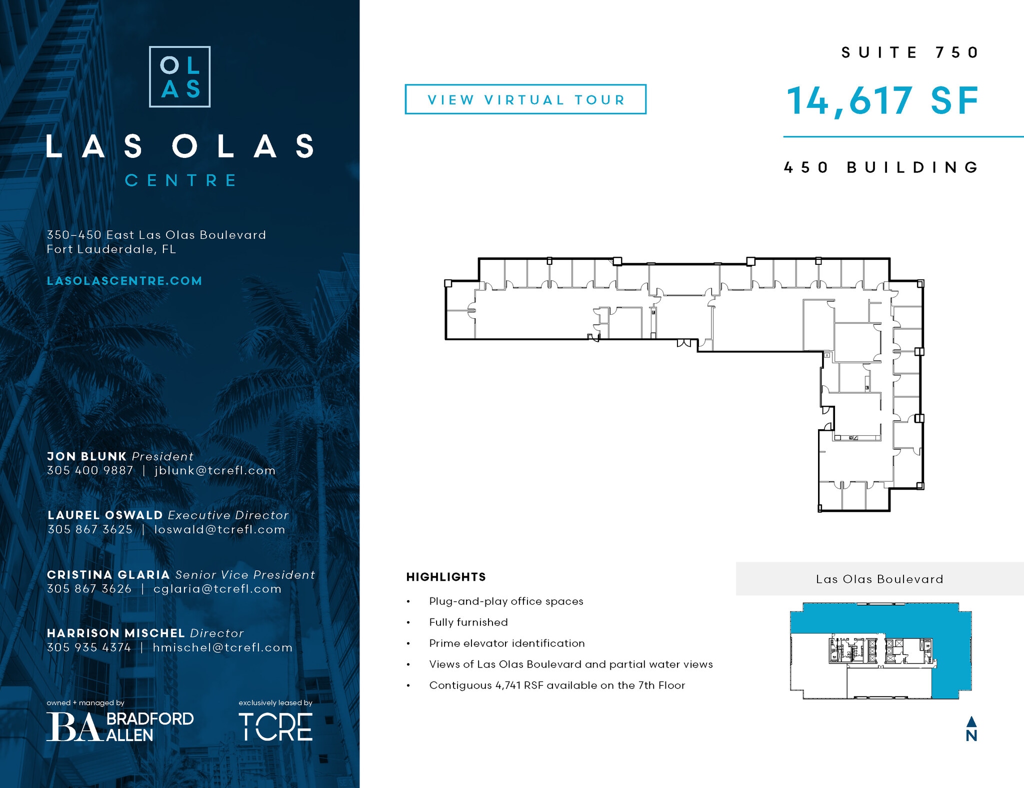 450 E Las Olas Blvd, Fort Lauderdale, FL à louer Plan d’étage- Image 1 de 2