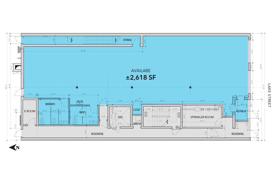 1034-1036 Lake St, Oak Park, IL for lease - Floor Plan - Image 3 of 3