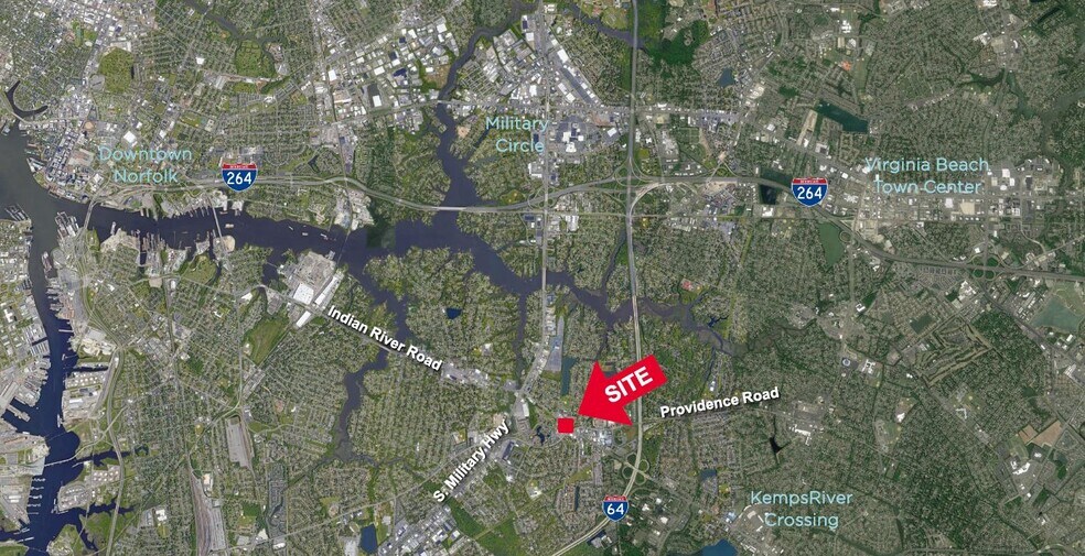 Indian River Road & Providence Road, Virginia Beach, VA for sale - Aerial - Image 3 of 3