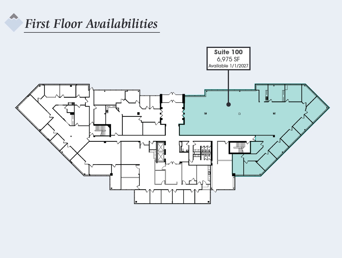 425 S Woods Mill Rd, Town And Country, MO à louer Plan d’étage- Image 1 de 1