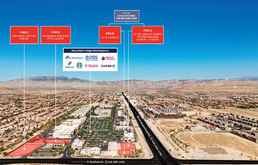 7955-7995 Blue Diamond Rd, Las Vegas, NV à louer - Photo du bâtiment - Image 2 de 6