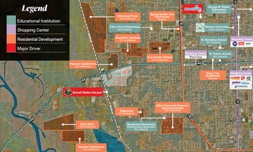 2190 New York Ave, Deland, FL - AERIAL  map view