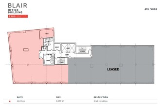 8380 Colesville Rd, Silver Spring, MD à louer Plan d  tage- Image 1 de 1