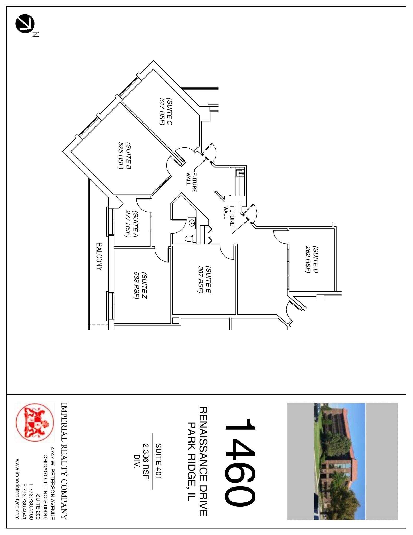 1460 Renaissance Dr, Park Ridge, IL à louer Plan de site- Image 1 de 1