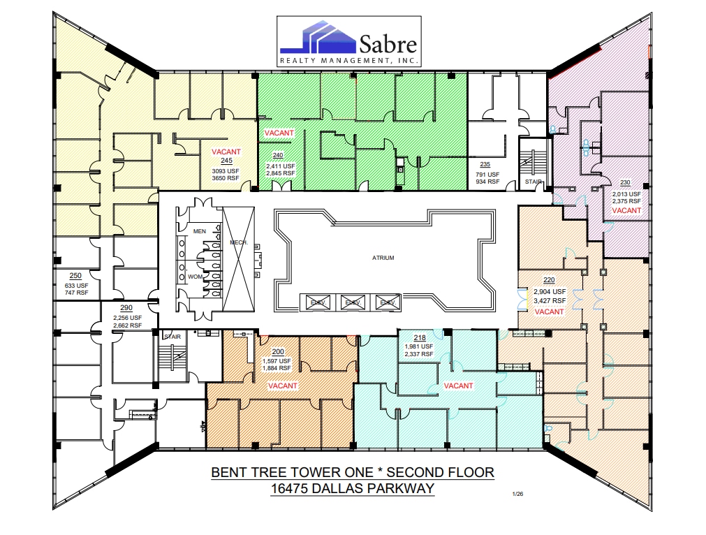 16475 N Dallas Pky, Addison, TX for lease Floor Plan- Image 1 of 1