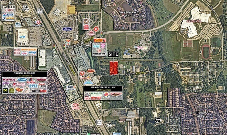 10610 Cossey Road, Houston, TX for sale - Aerial - Image 2 of 2