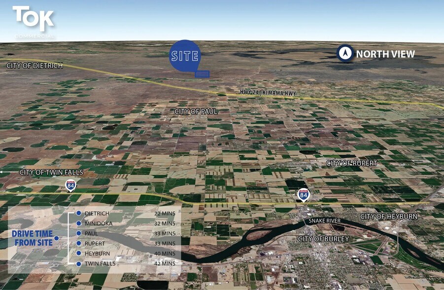 TBD 640 Acres Lincoln County, Paul, ID à vendre - Aérien - Image 2 de 3