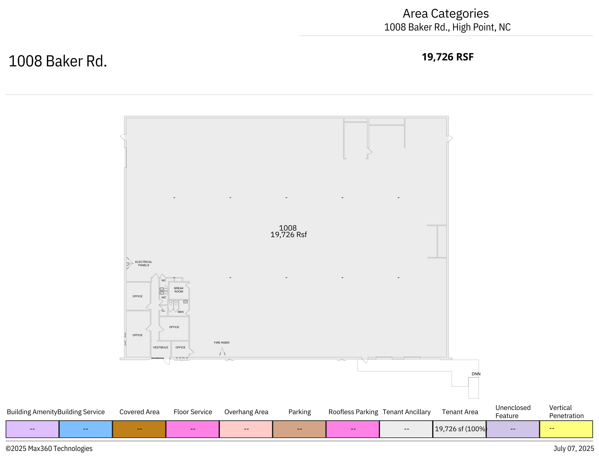 1008 Baker Rd, High Point, NC à louer Plan d’étage- Image 1 de 1