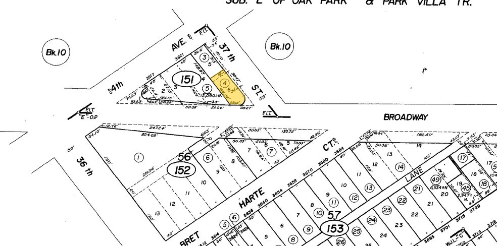 3631 Broadway, Sacramento, CA à vendre - Plan cadastral - Image 1 de 1