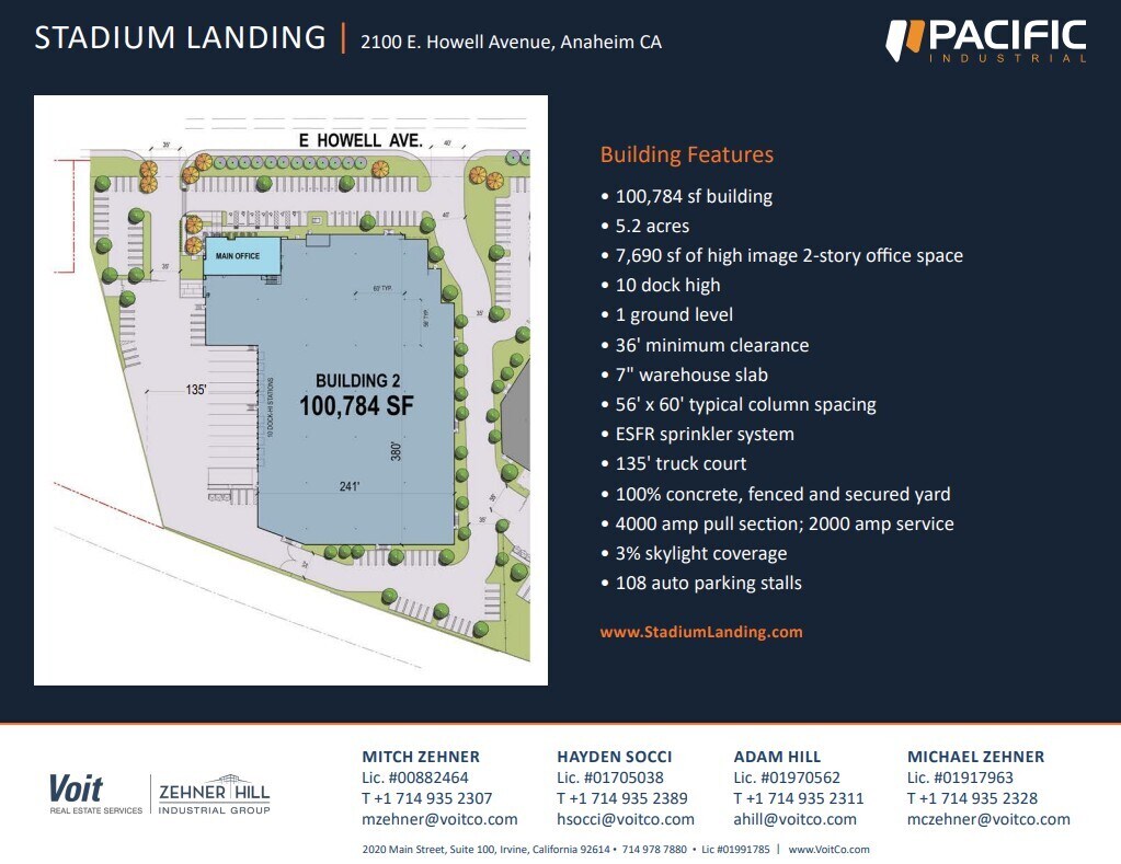 2120 E Howell Ave, Anaheim, CA for lease Floor Plan- Image 1 of 1