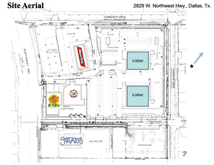 2829 W Northwest Hwy, Dallas, TX à louer - Plan de site - Image 2 de 3