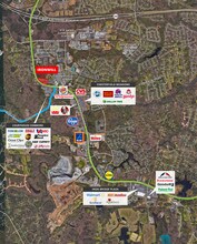 9801 Iron Bridge Rd, Chesterfield, VA - aerial  map view