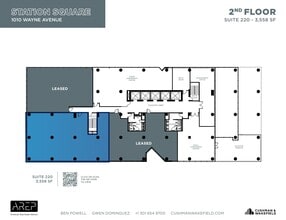 1100 Wayne Ave, Silver Spring, MD à louer Plan d’étage- Image 2 de 2