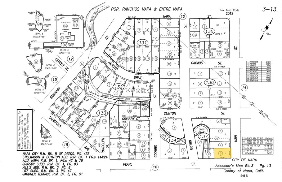 1201 Main St, Napa, CA for sale - Plat Map - Image 3 of 15