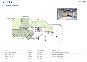 12001 Sunrise Valley Dr, Reston, VA à louer Plan d  tage- Image 1 de 1