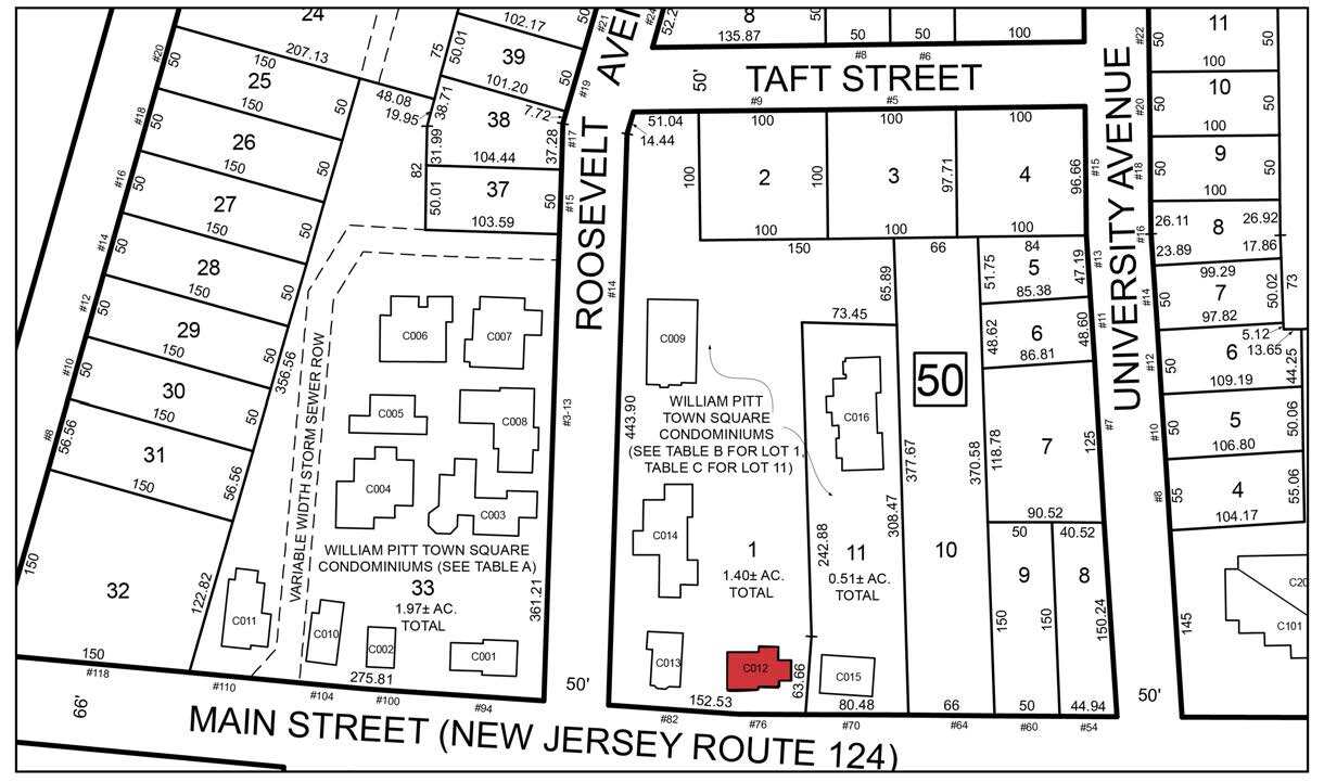 76 Main St, Chatham, NJ for lease Plat Map- Image 1 of 10