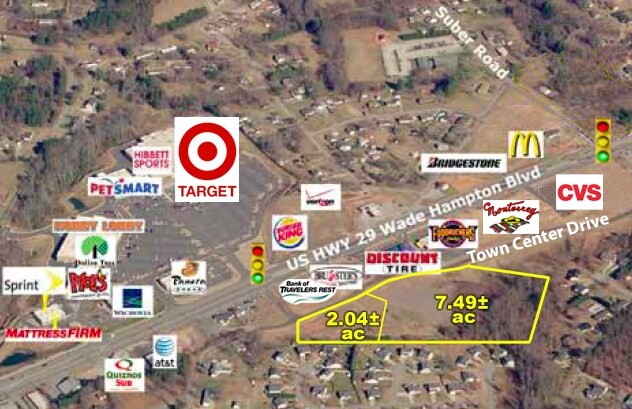 Town Center Dr, Taylors, SC à vendre Aérien- Image 1 de 8