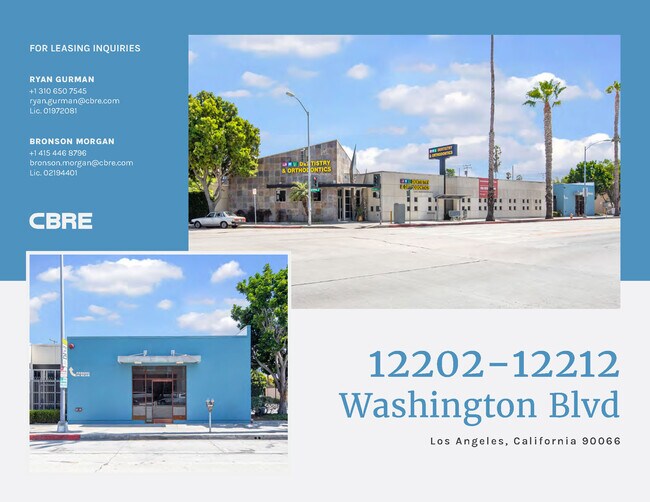 Plus de détails pour 12202-12212 W Washington Blvd, Los Angeles, CA - Médical à louer