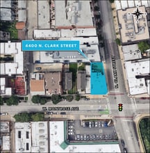 4400 N Clark St, Chicago, IL - AERIAL  map view