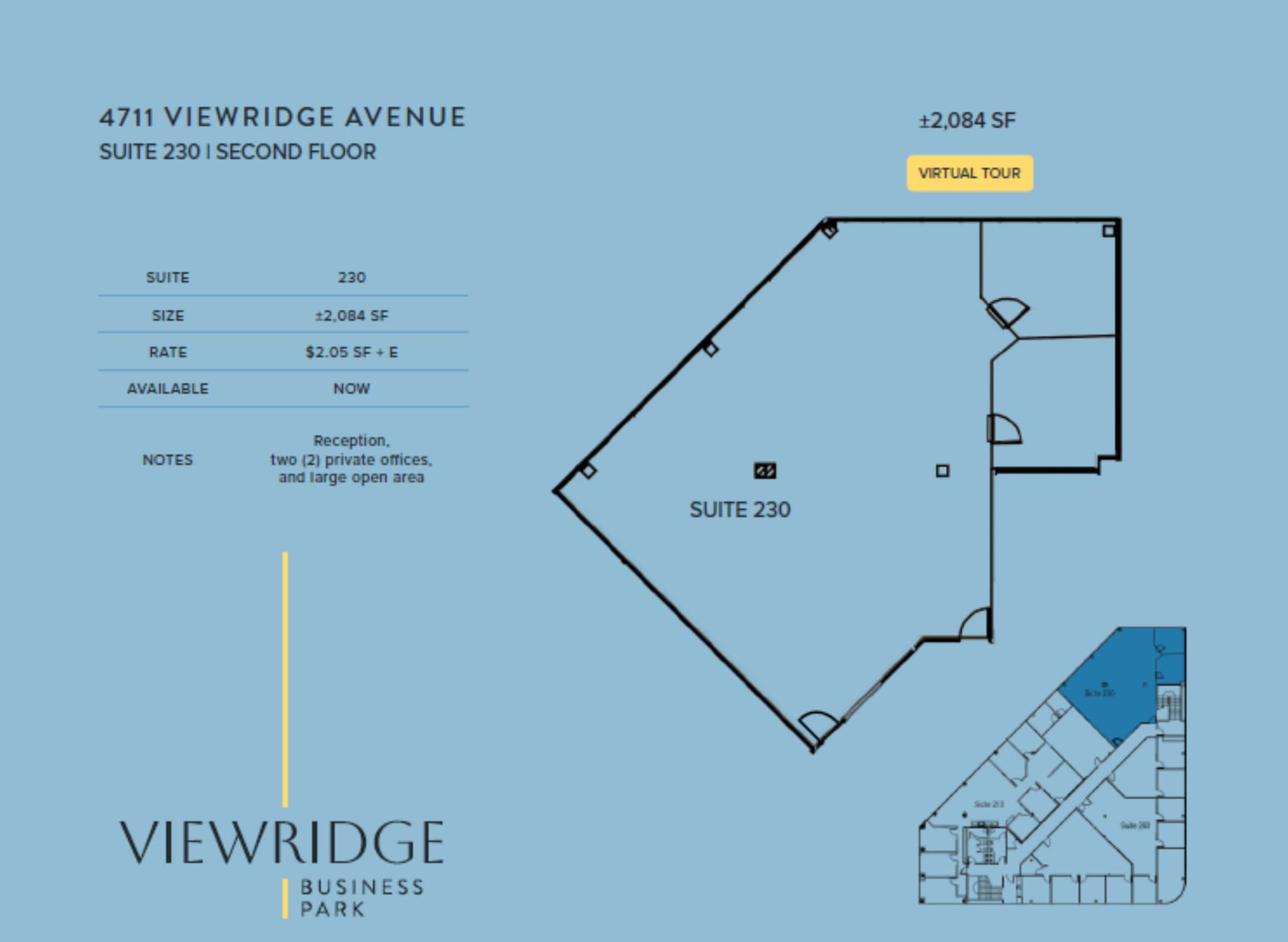 4711 Viewridge Ave, San Diego, CA for lease Floor Plan- Image 1 of 1