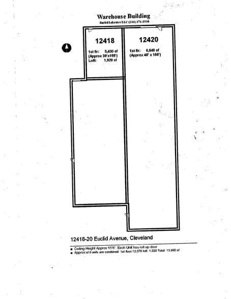 12408 Euclid Ave, Cleveland, OH à vendre - Plan d’étage - Image 3 de 5