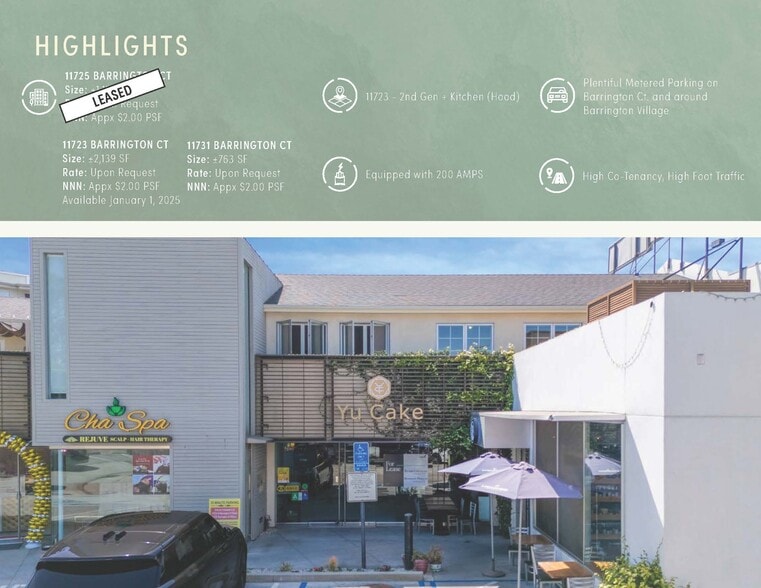 11723-11733 Barrington Ct, Los Angeles, CA for lease - Building Photo - Image 2 of 17