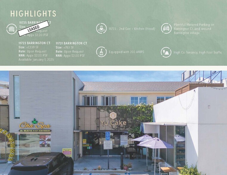 11723-11733 Barrington Ct, Los Angeles, CA à louer - Photo du bâtiment - Image 2 de 17