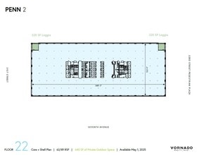 PENN 2, New York, NY for lease Floor Plan- Image 1 of 1
