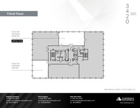650 Town Center Dr, Costa Mesa, CA à louer Plan d’étage- Image 1 de 1