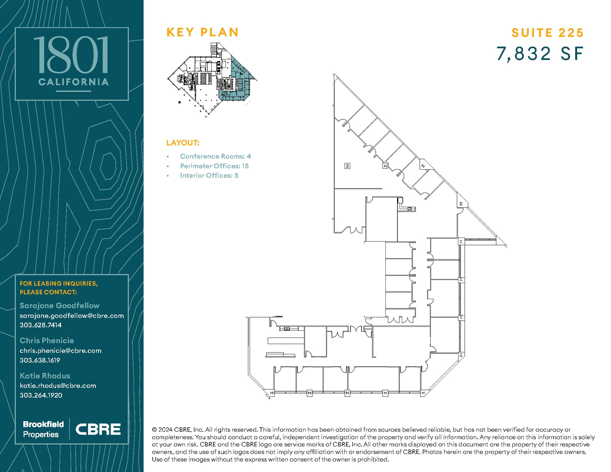 1801 California St, Denver, CO for lease Floor Plan- Image 1 of 1
