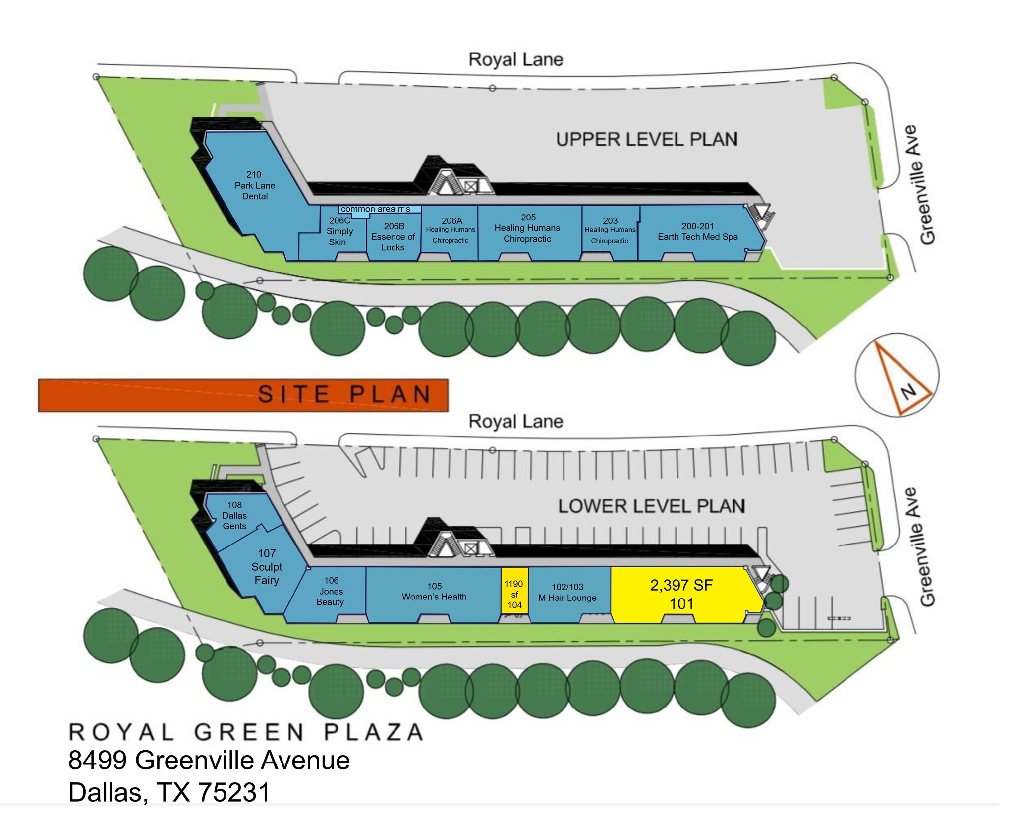 8499 Greenville Ave, Dallas, TX for lease Site Plan- Image 1 of 1