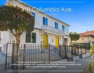 Plus de détails pour 316 Columbia Ave, Los Angeles, CA - Multi-résidentiel à vendre