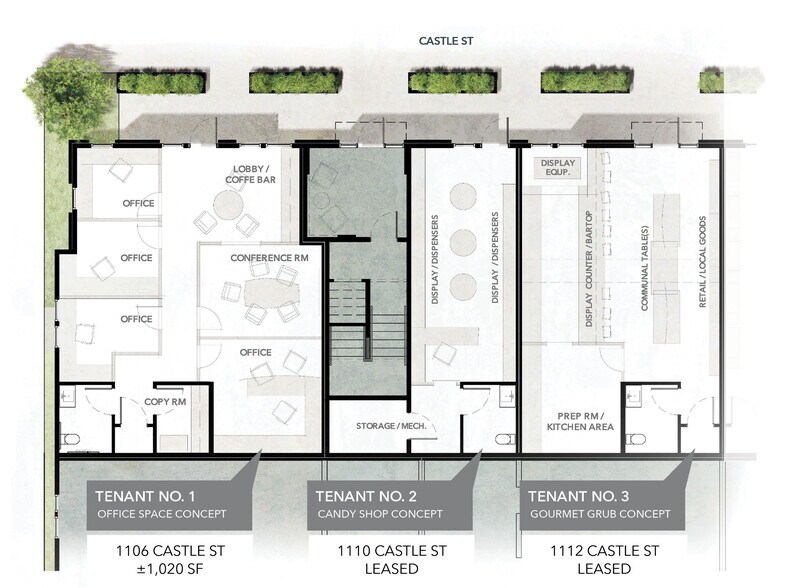 1102 Castle St, Wilmington, NC à louer - Plan d’étage - Image 3 de 4