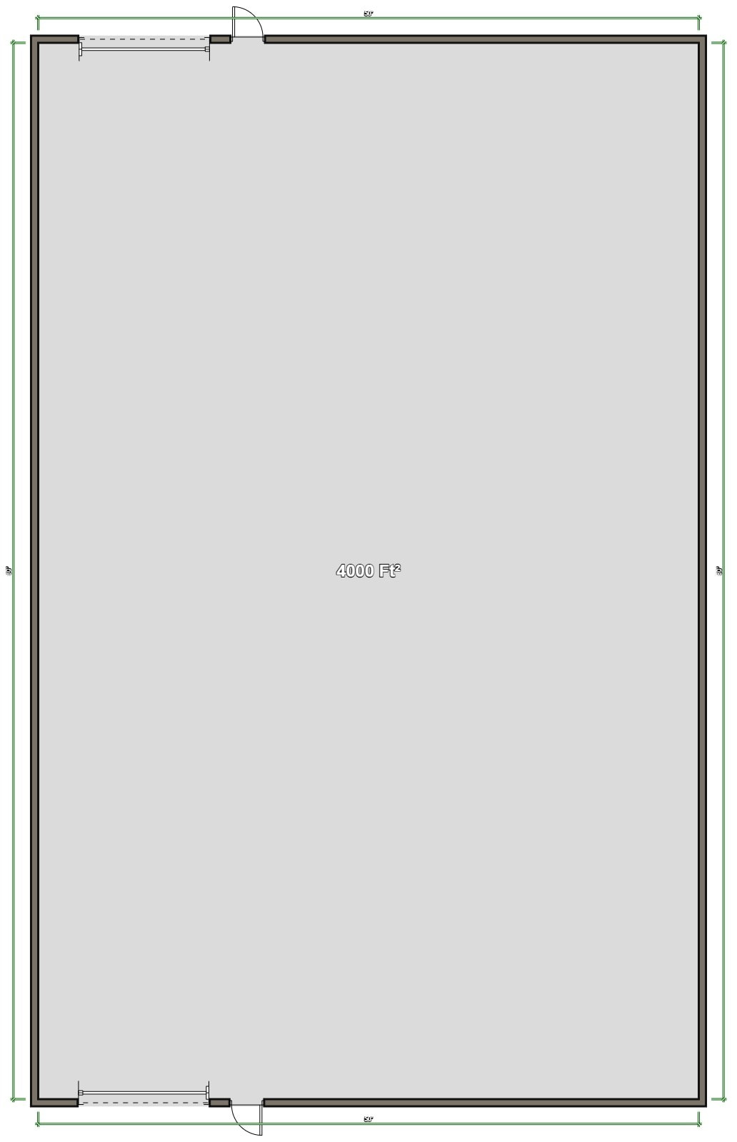 7402 & 7406 Mansfield Hwy, Kennedale, TX à louer Plan d’étage- Image 1 de 1