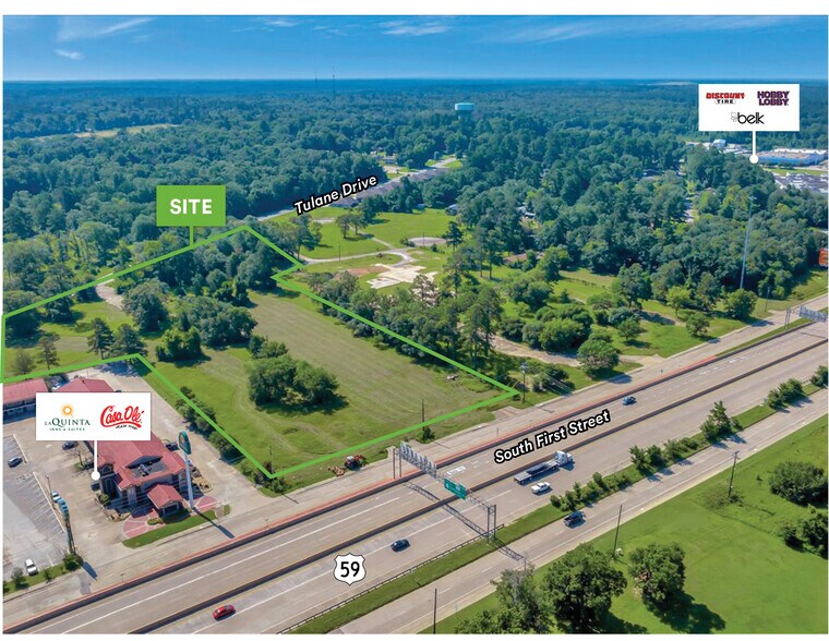 2121 S 1st St, Lufkin, TX à vendre - Aérien - Image 3 de 21