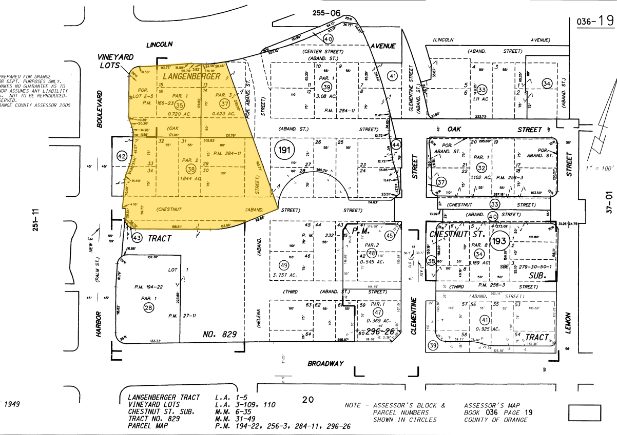 102-184 S Harbor Blvd, Anaheim, CA à vendre Plan cadastral- Image 1 de 1