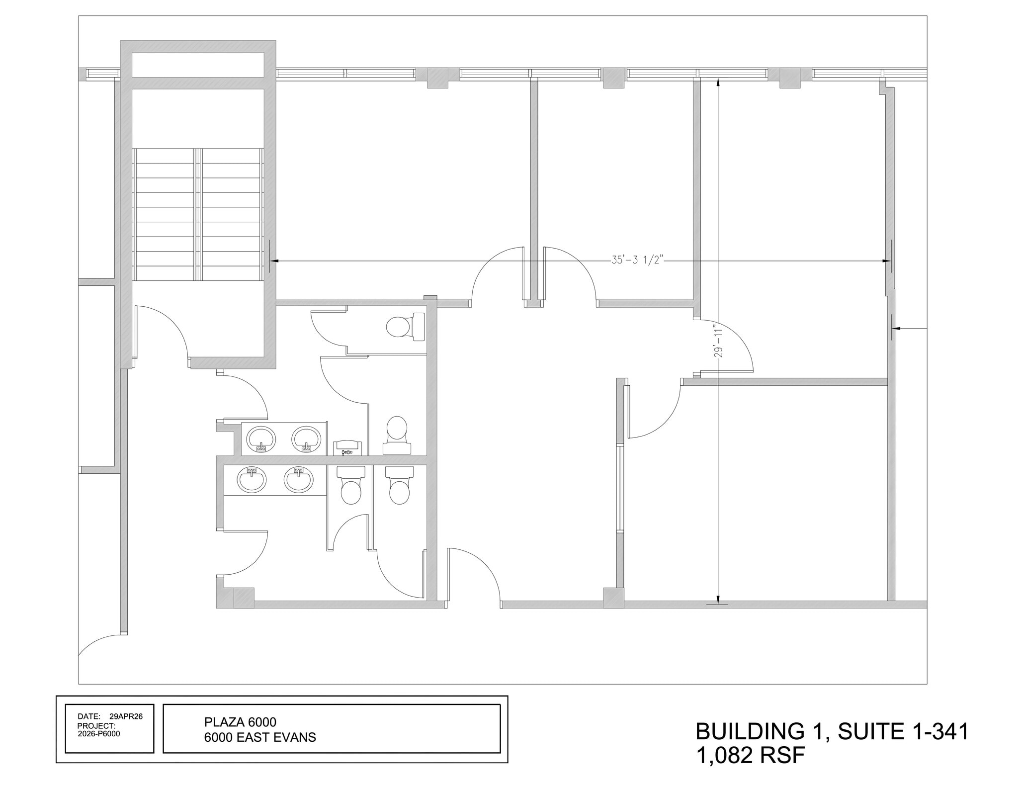 6000 E Evans Ave, Denver, CO à louer Plan de site- Image 1 de 1