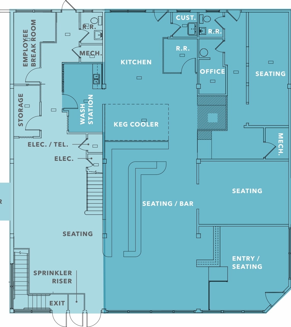 12 N Tacoma Ave N, Tacoma, WA for lease Floor Plan- Image 1 of 2