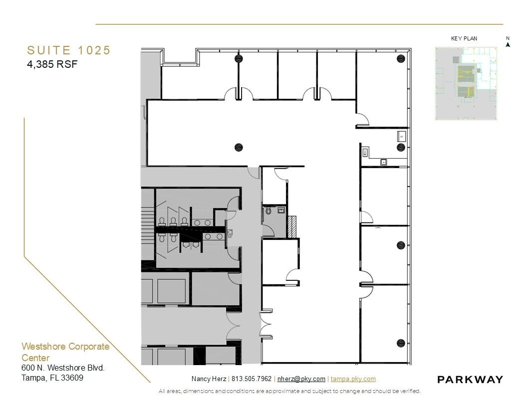 600 N Westshore Blvd, Tampa, FL for lease Floor Plan- Image 1 of 2