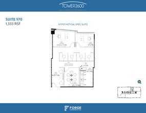 2600 N Central Expy, Richardson, TX à louer Plan d’étage- Image 2 de 2