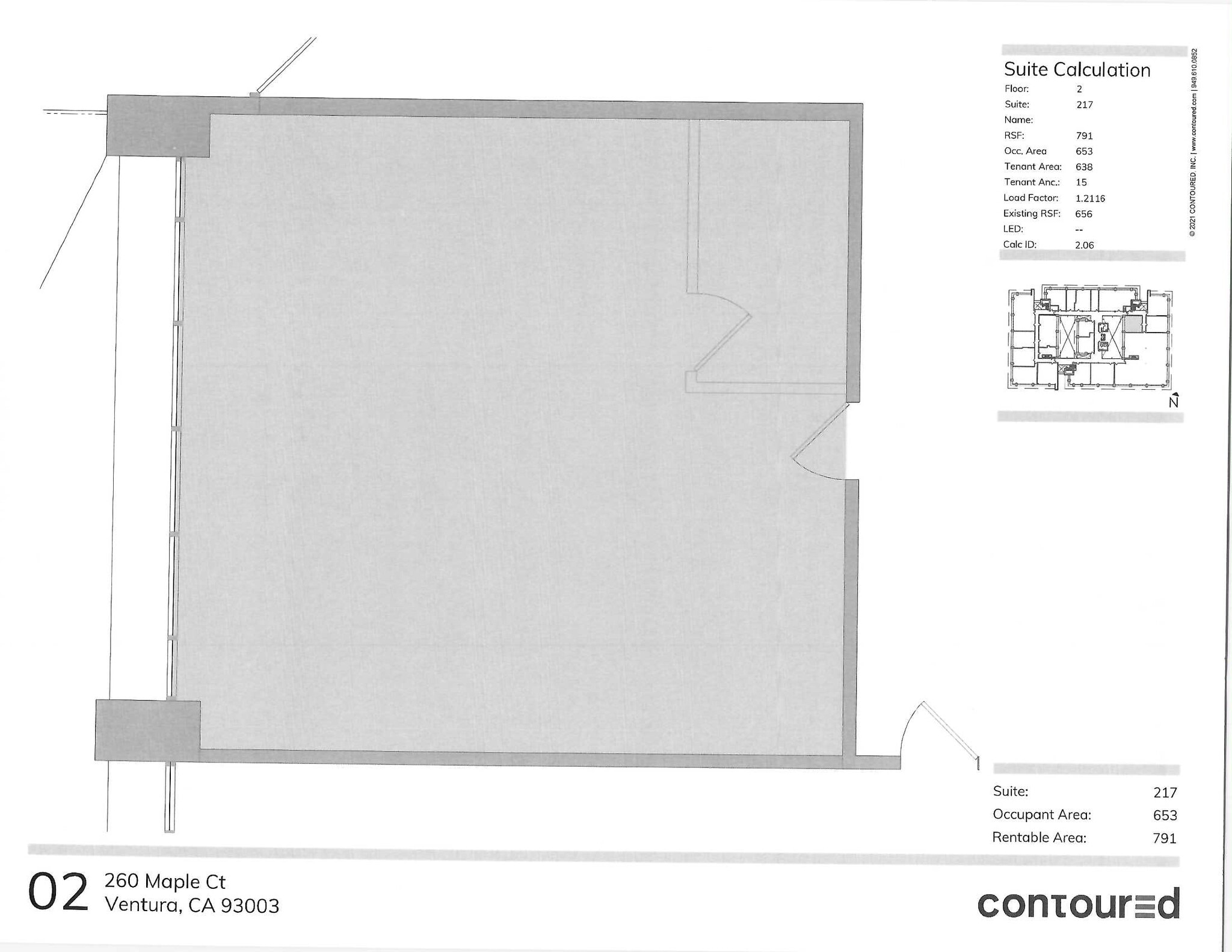 260 Maple Ct, Ventura, CA à louer Plan d’étage- Image 1 de 1